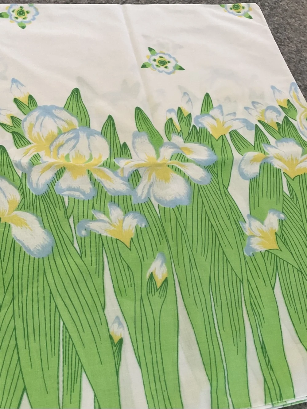 Tennessee Iris 1978 pillowcases. Tastemaker vintage